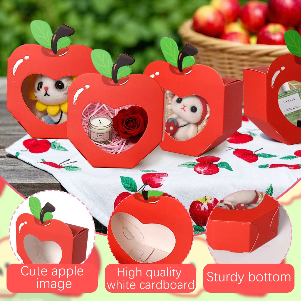 Event Party Box - 10/20 stuks Apple Window Candy Doosjes