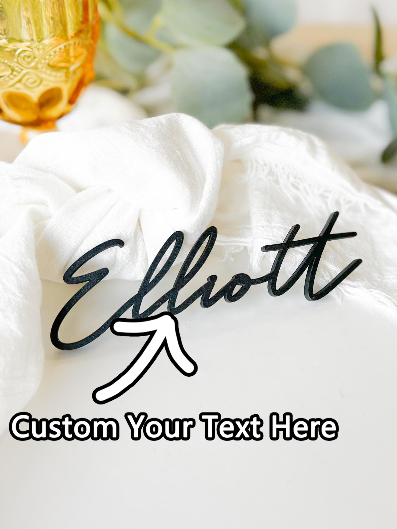 Event & Party Supply - 1PC aangepaste stoelkaart - gepersonaliseerde houten