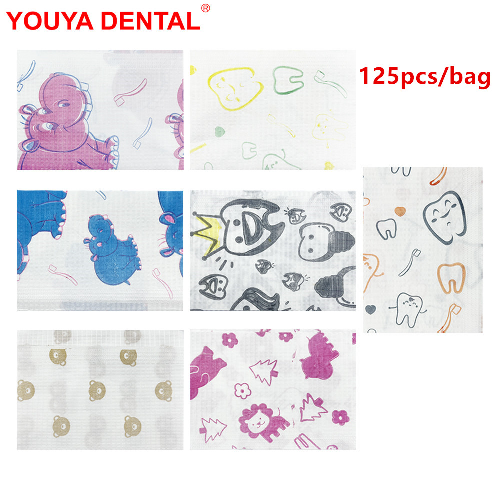 Table Cloth Disposable - 125 stks Kids Dental Slabbetjes Wegwerp