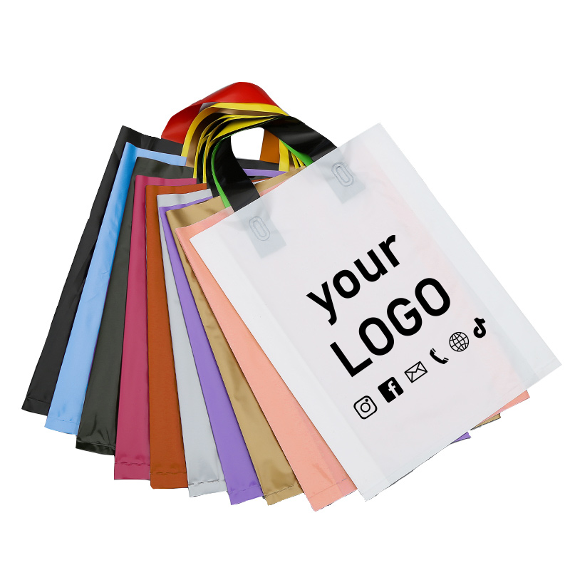 Event Party Shop - 50-supermarkt boodschappentassen kledingwinkel plastic zakken gepersonaliseerde