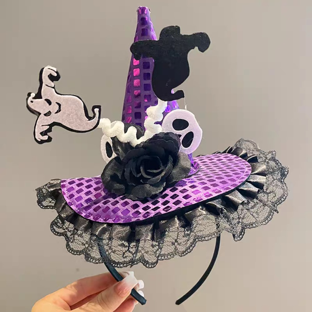 Party Hat Cone - Spider Halloween Heksenhoed Hoofdband Ghost Pumpkin