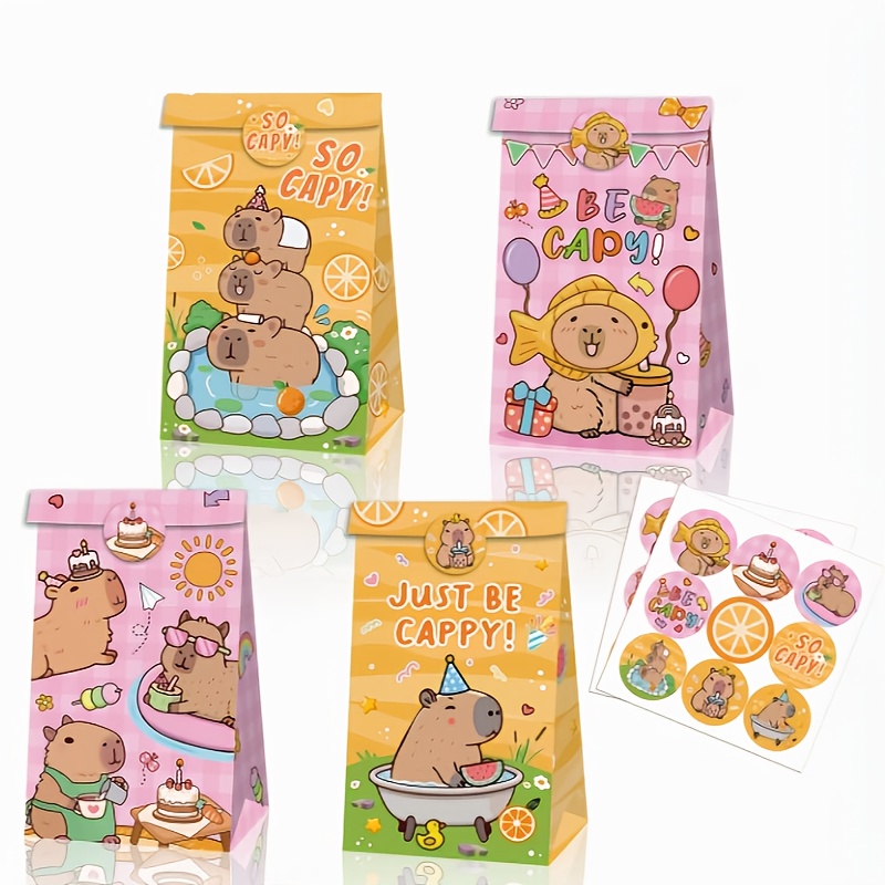 Event Party Box - 12/24/48pcs Capybara Snoep Zakken Verjaardagsfeestje Levert