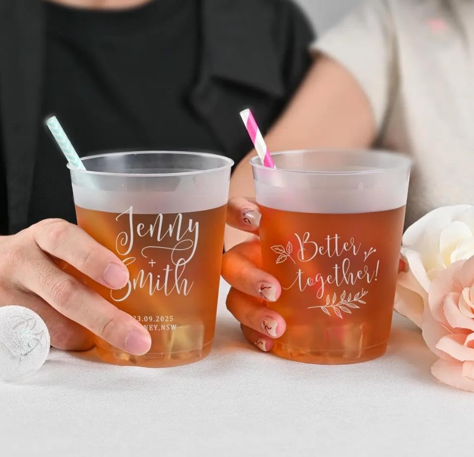 Plastic Cup 50Pcs - 10/50 Gepersonaliseerde bekers voor 30e verjaardag,