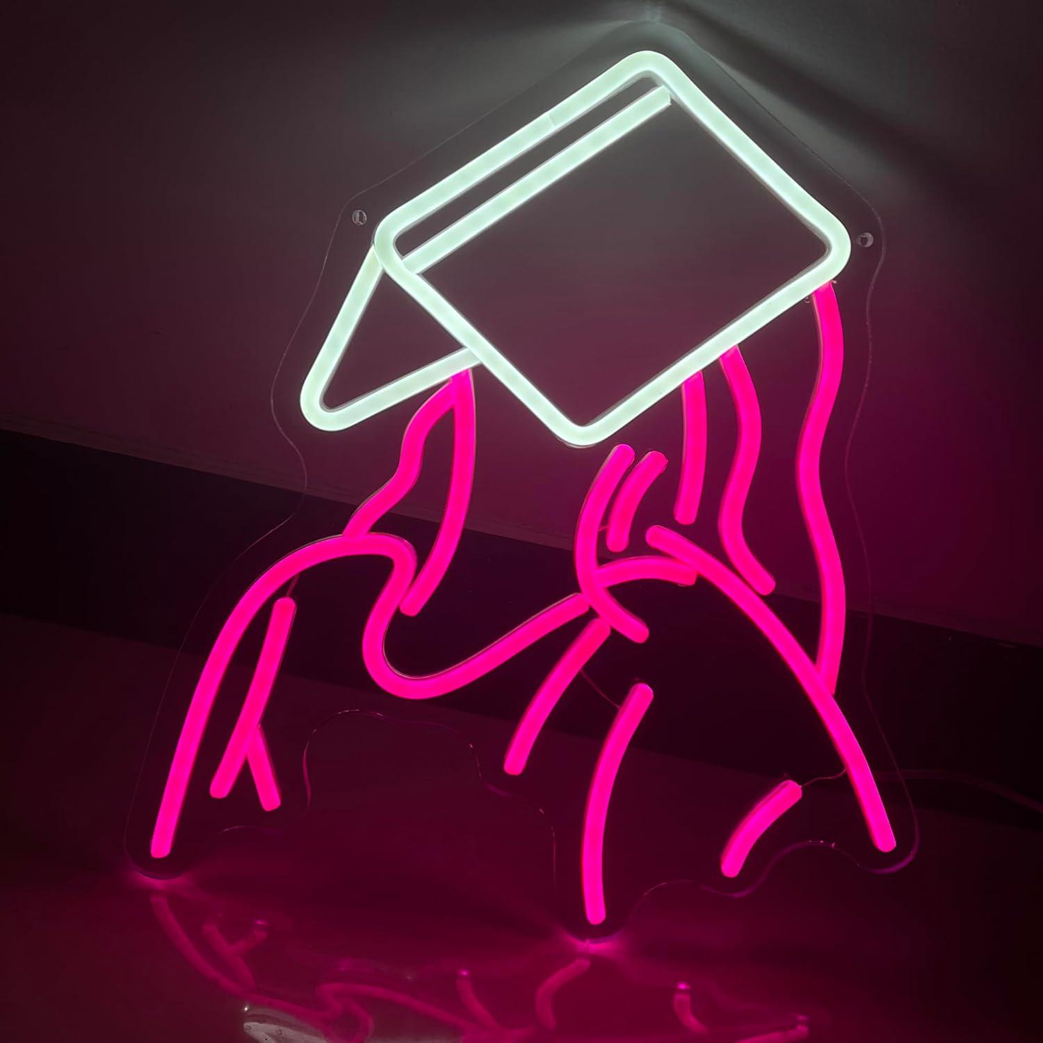 Neon Sign Party - Reading Girl Neon Sign USB dimbaar