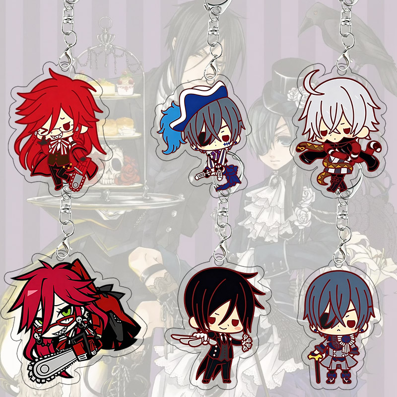 Supply Event - Black Butler acryl sleutelhanger Grell Sutcliff