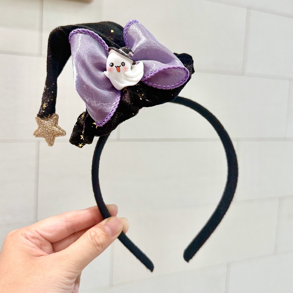 Party Hat Cone - Grappige Ghost Halloween Heksenhoed Hoofdband Mesh