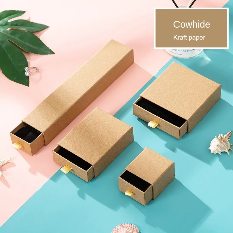 Event Party Box - 1Pc Sieraden Boxs Kaki Kartonnen Sieraden