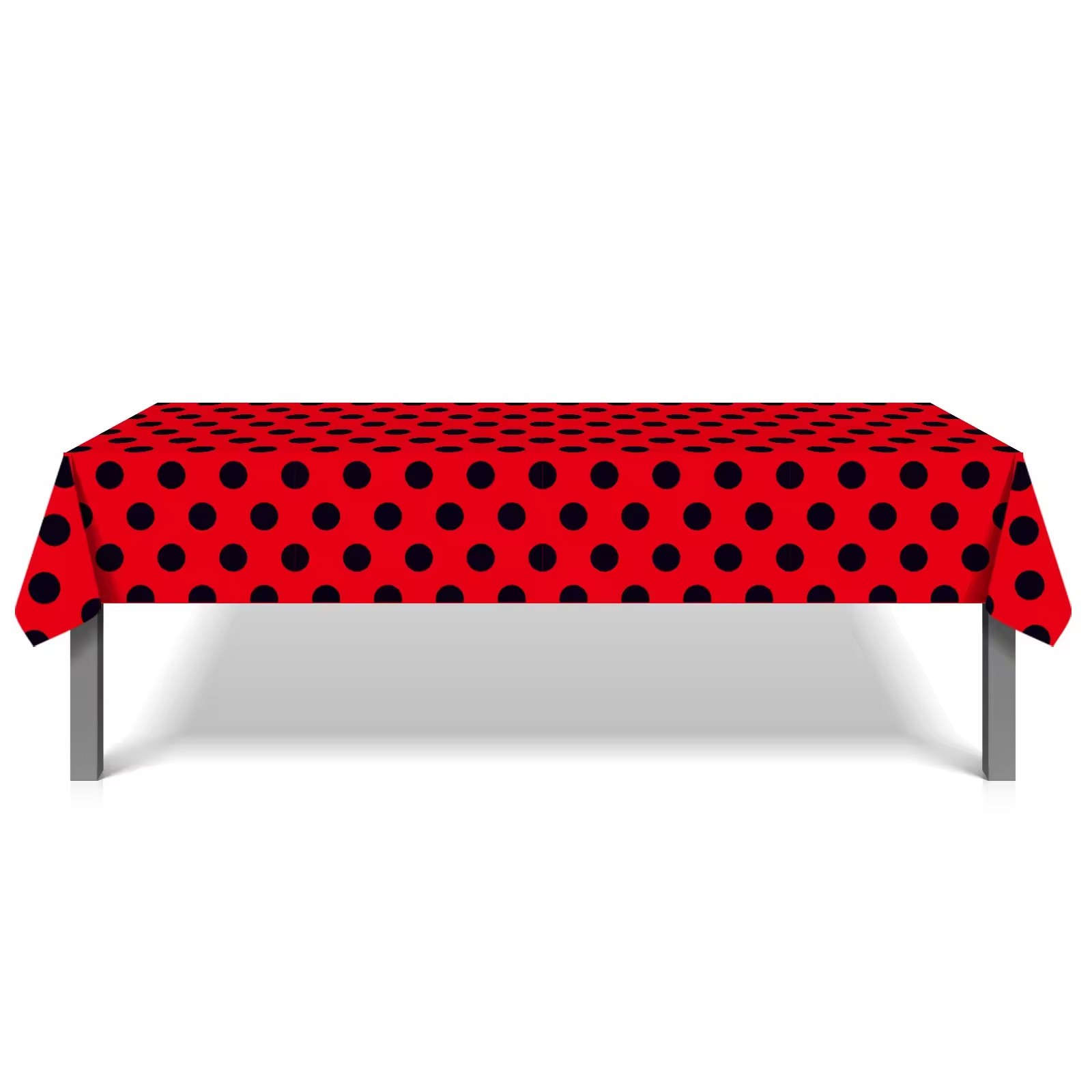 Table Cloth Disposable - 130*220cm Rode Stippen Lieveheersbeestje Wegwerp Tafelkleed