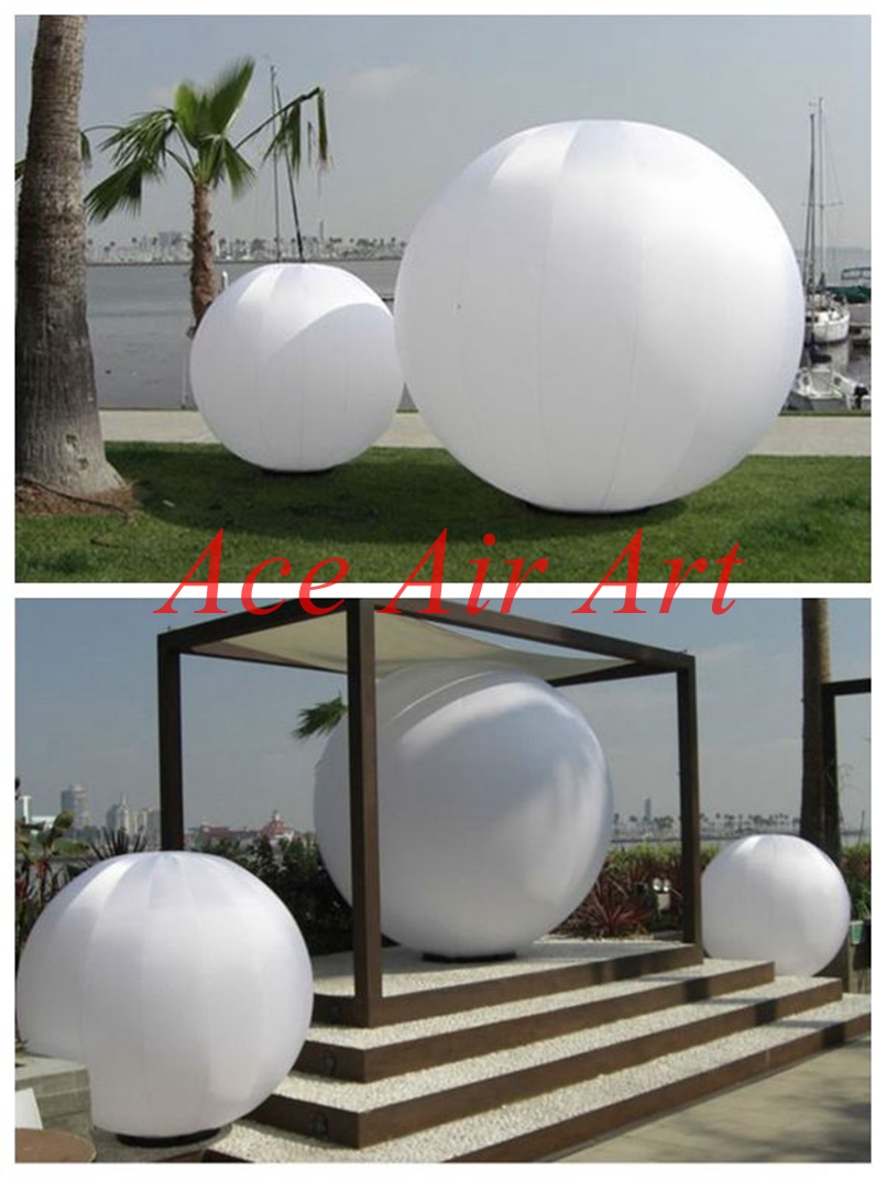 Opblaasbare witte ronde bal, d - Party Event Supplier recensie en prijs