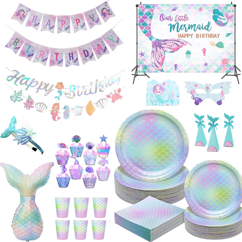 Mermaid Feestartikelen Mermaid - Table Cloth Disposable recensie en prijs