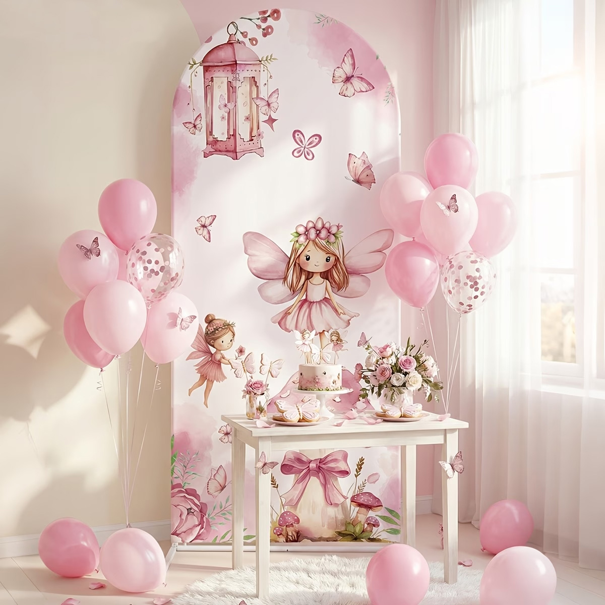 Fee en paddenstoel achtergrond - Dessert Table Backdrop recensie en prijs