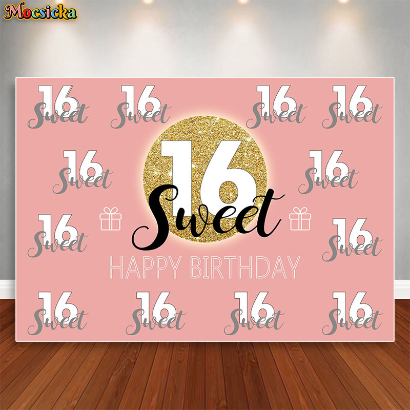 Mocsicka Sweet 16 verjaardag a - Dessert Table Backdrop recensie en prijs