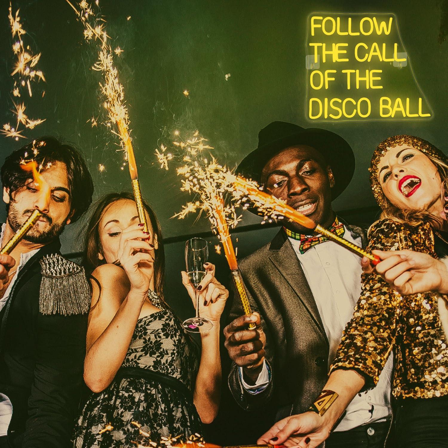 Volg de roep van de discobal n - Neon Sign Party recensie en prijs