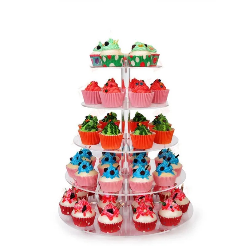 Helder acryl 3-5 Tier Cupcake  - Cupcake Stand Tier recensie en prijs
