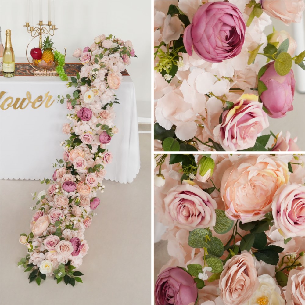 Uflower 200cm Roze Roos Horten - Flower Wall Panel recensie en prijs