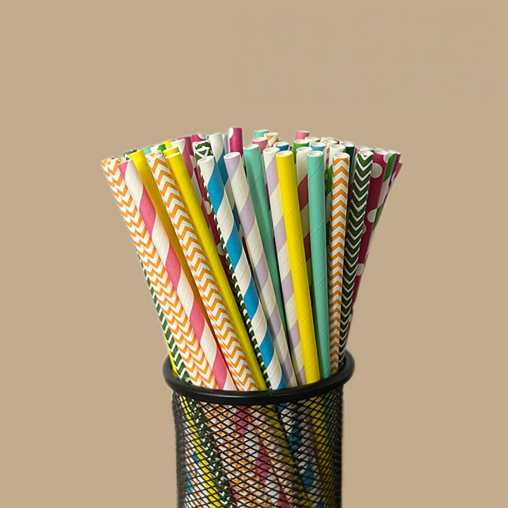 100 Stuks Kleurrijke Gestreept - Paper Straw Color recensie en prijs