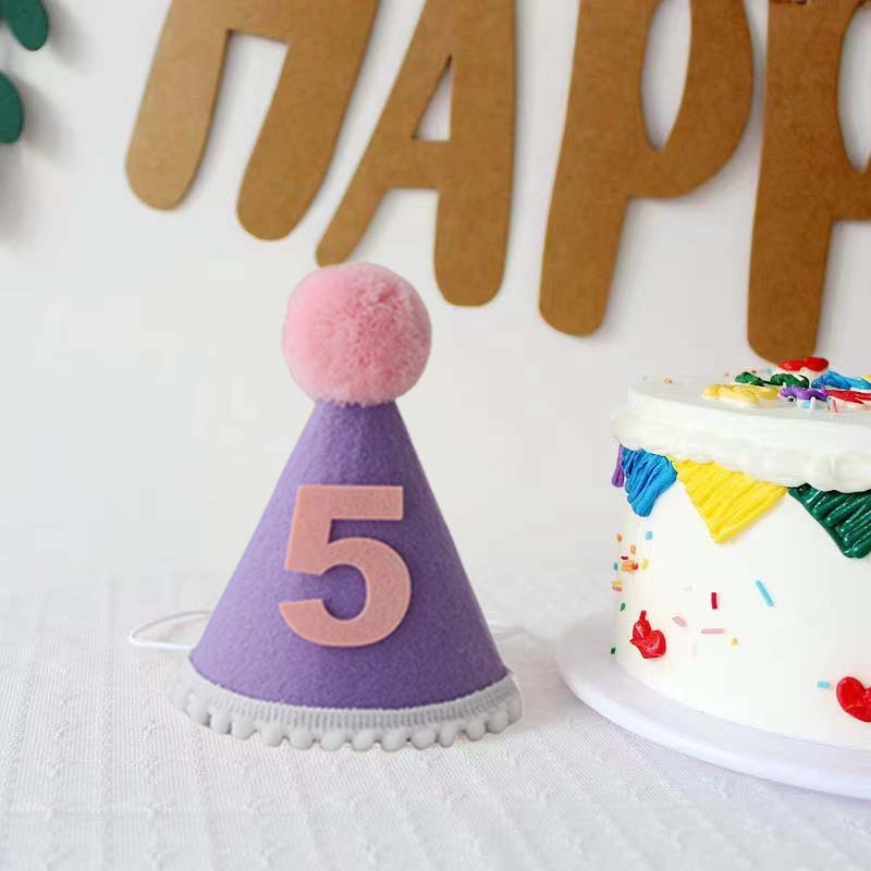 Paarse Verjaardag Hoed 1 2 3 4 - Party Hat Cone recensie en prijs