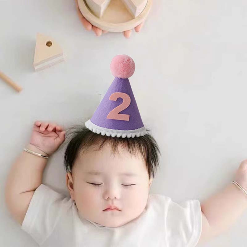 Paarse Verjaardag Hoed 1 2 3 4 - Party Hat Cone recensie en prijs
