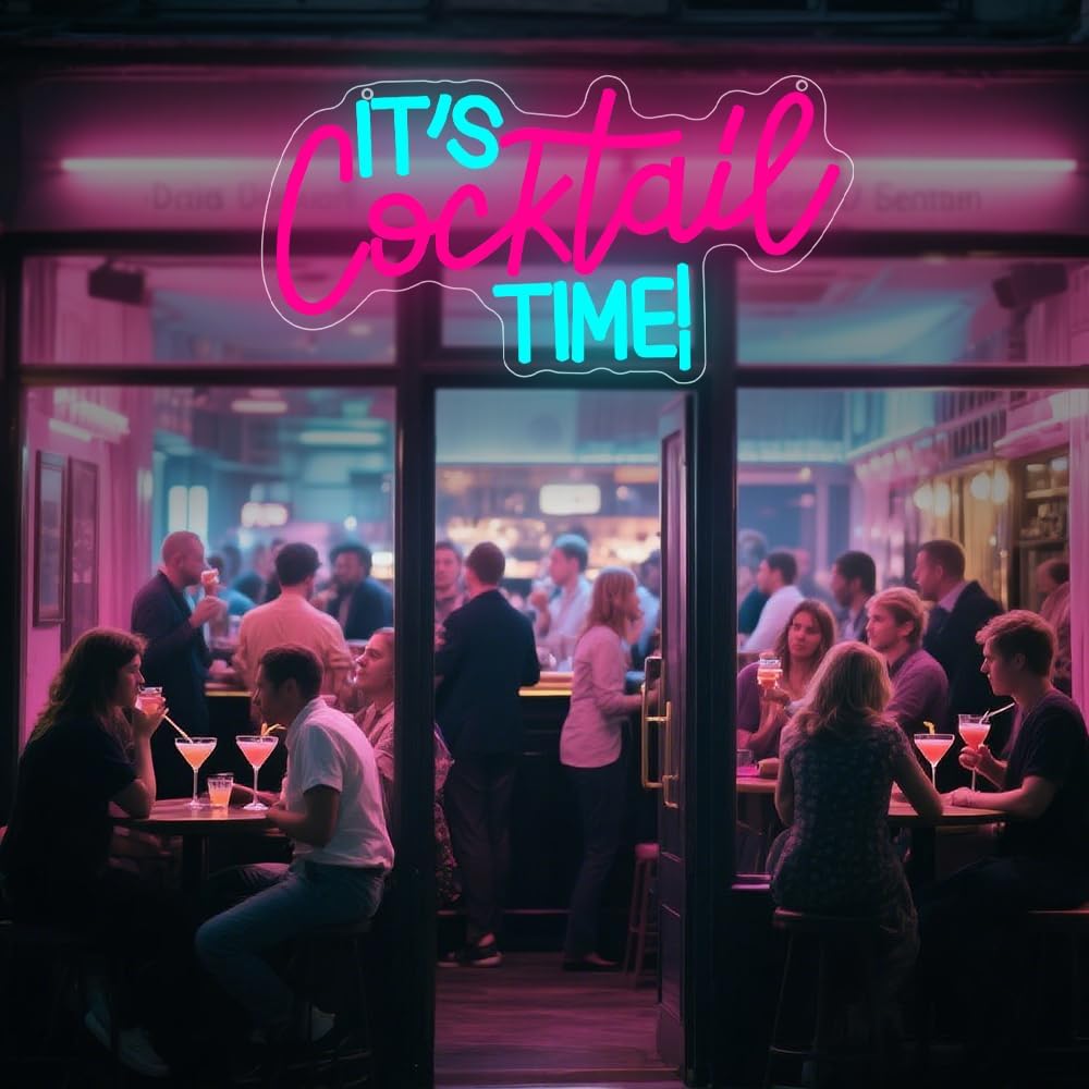 Cocktails Neon Sign USB-aanged - Neon Sign Party recensie en prijs