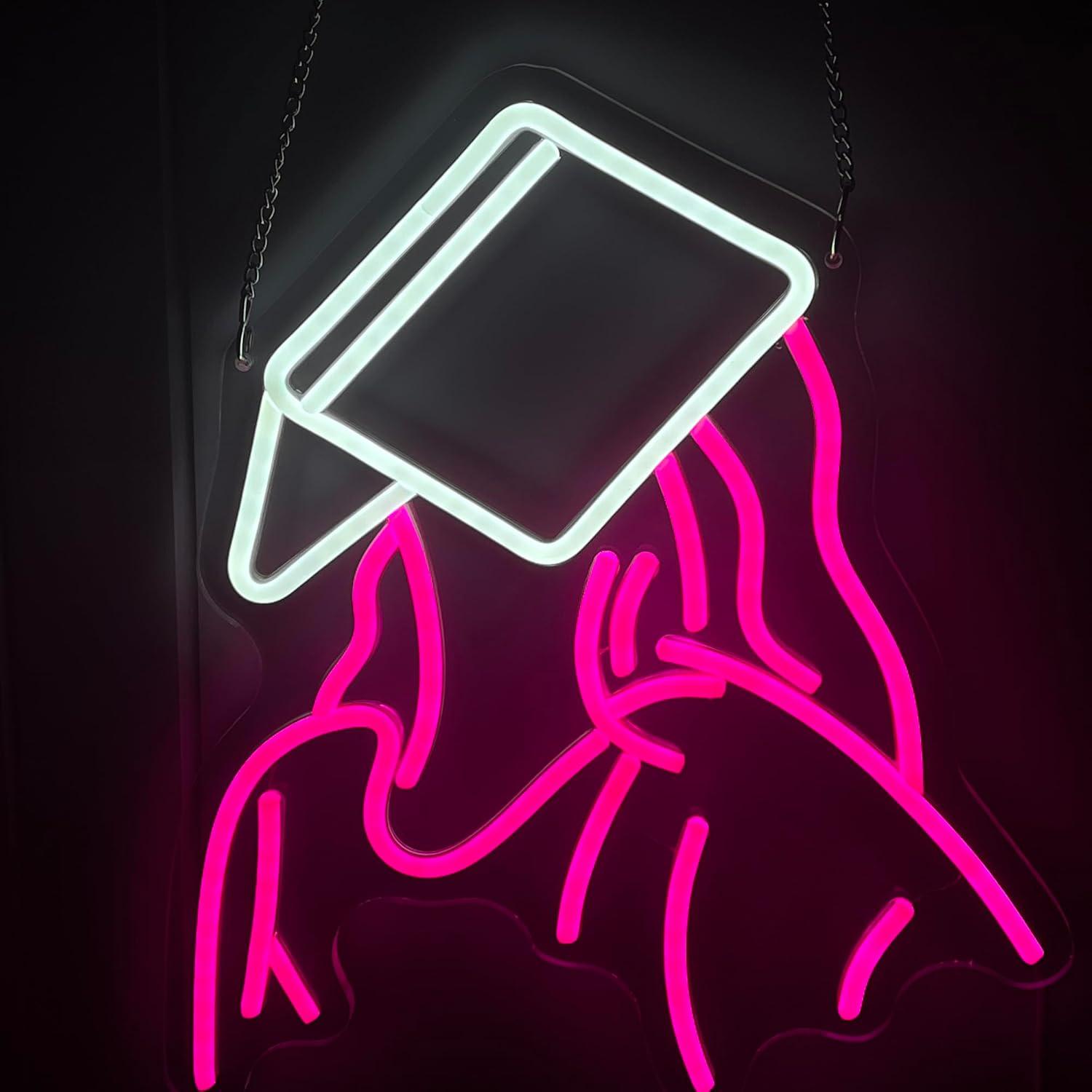 Reading Girl Neon Sign USB dim - Neon Sign Party recensie en prijs