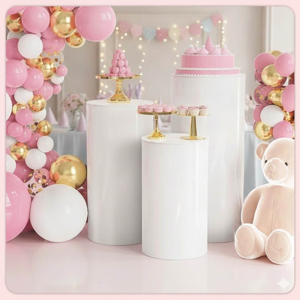 3/5 stuks witte cilindrische s - Event Support recensie en prijs