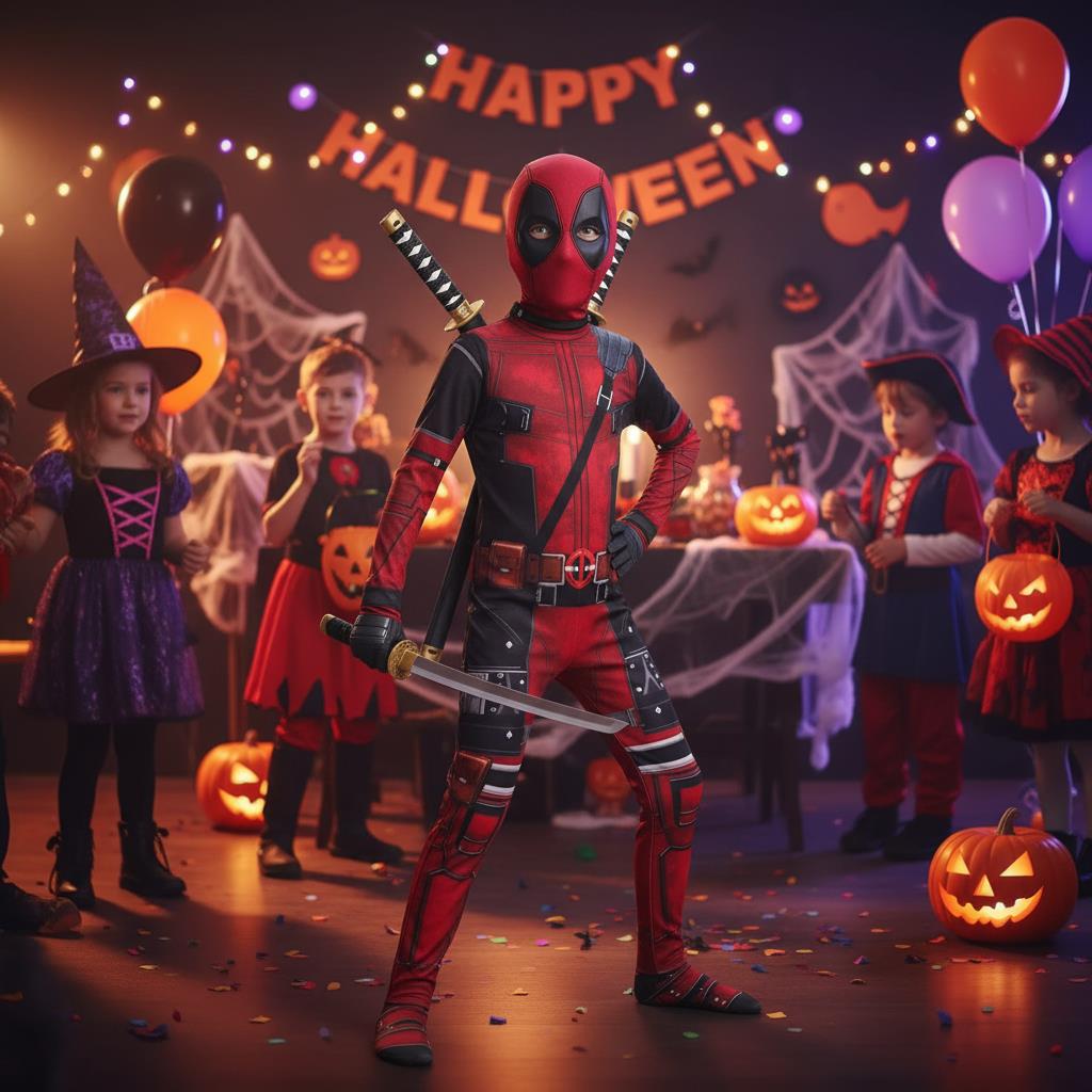 3-12Y Deadpool-kostuum voor ki - Party Favor Bag recensie en prijs