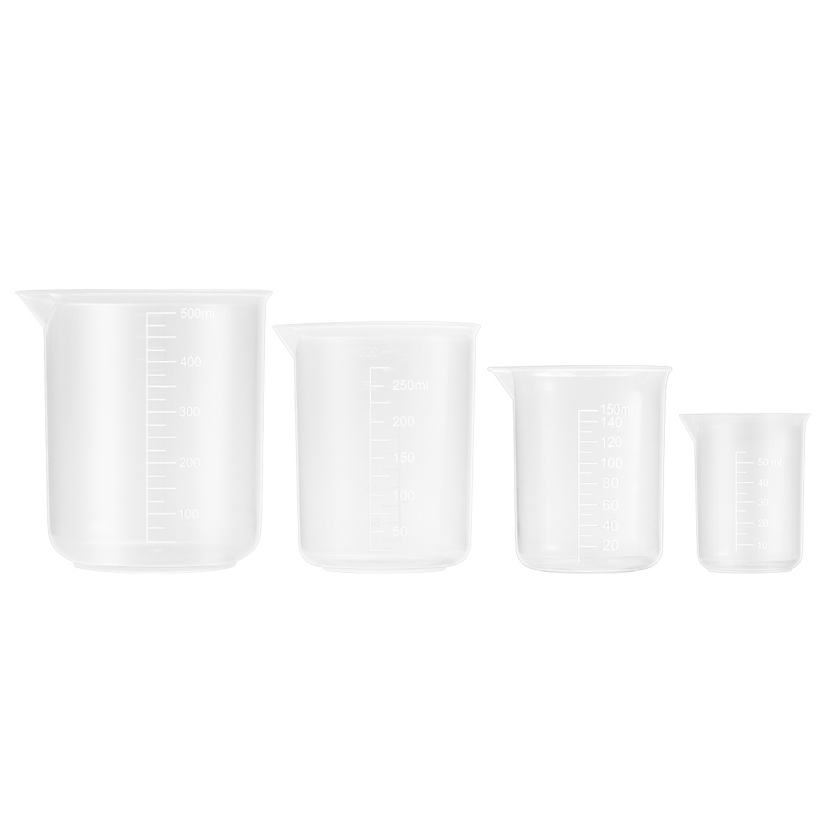4 Stuks 50Ml 150Ml 250Ml 500Ml - Plastic Cup 50Pcs recensie en prijs