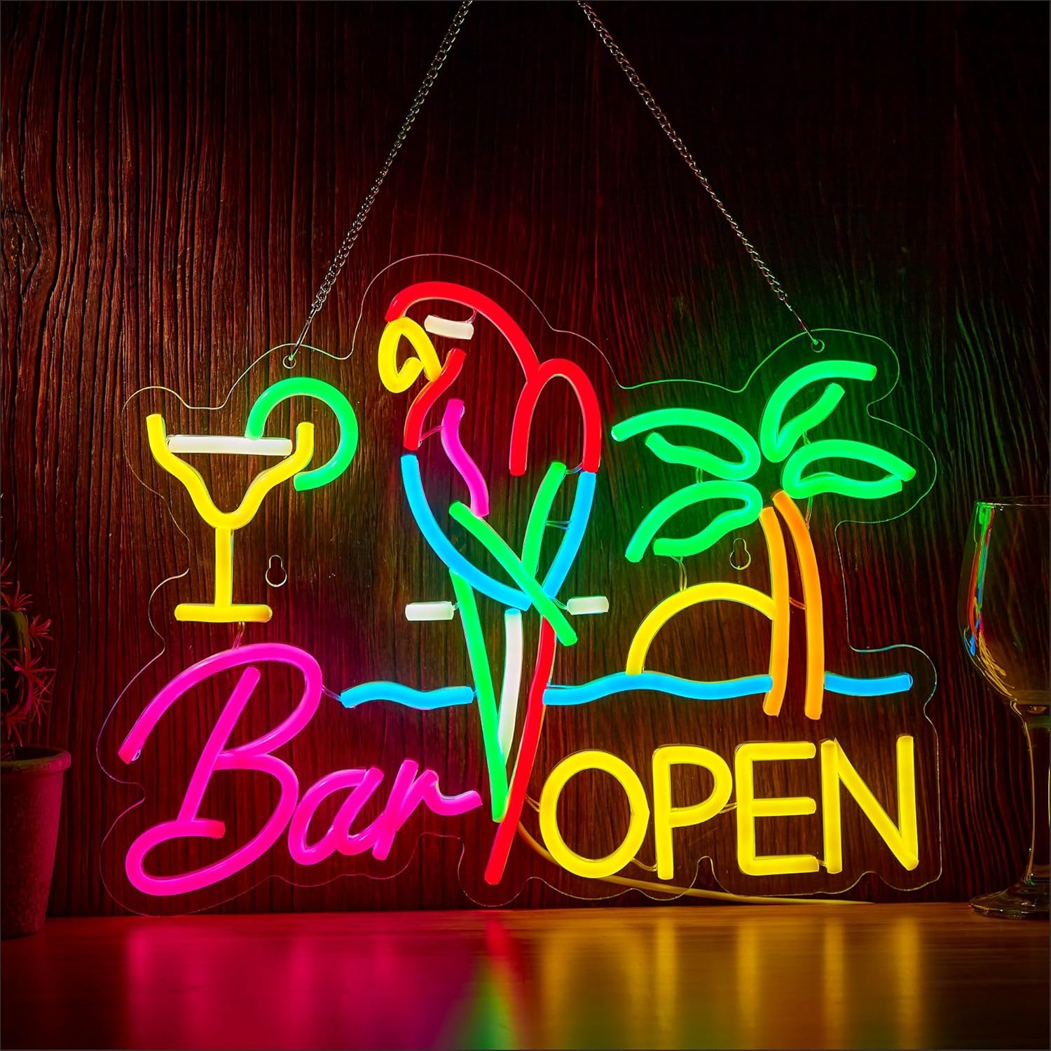 Openbare bar neonreclame, wand - Neon Sign Party recensie en prijs