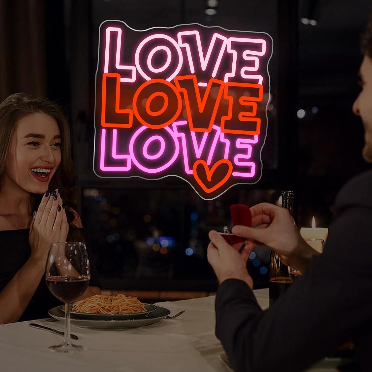 Liefdes Neon Sign USB Dimbare  - Neon Sign Party recensie en prijs