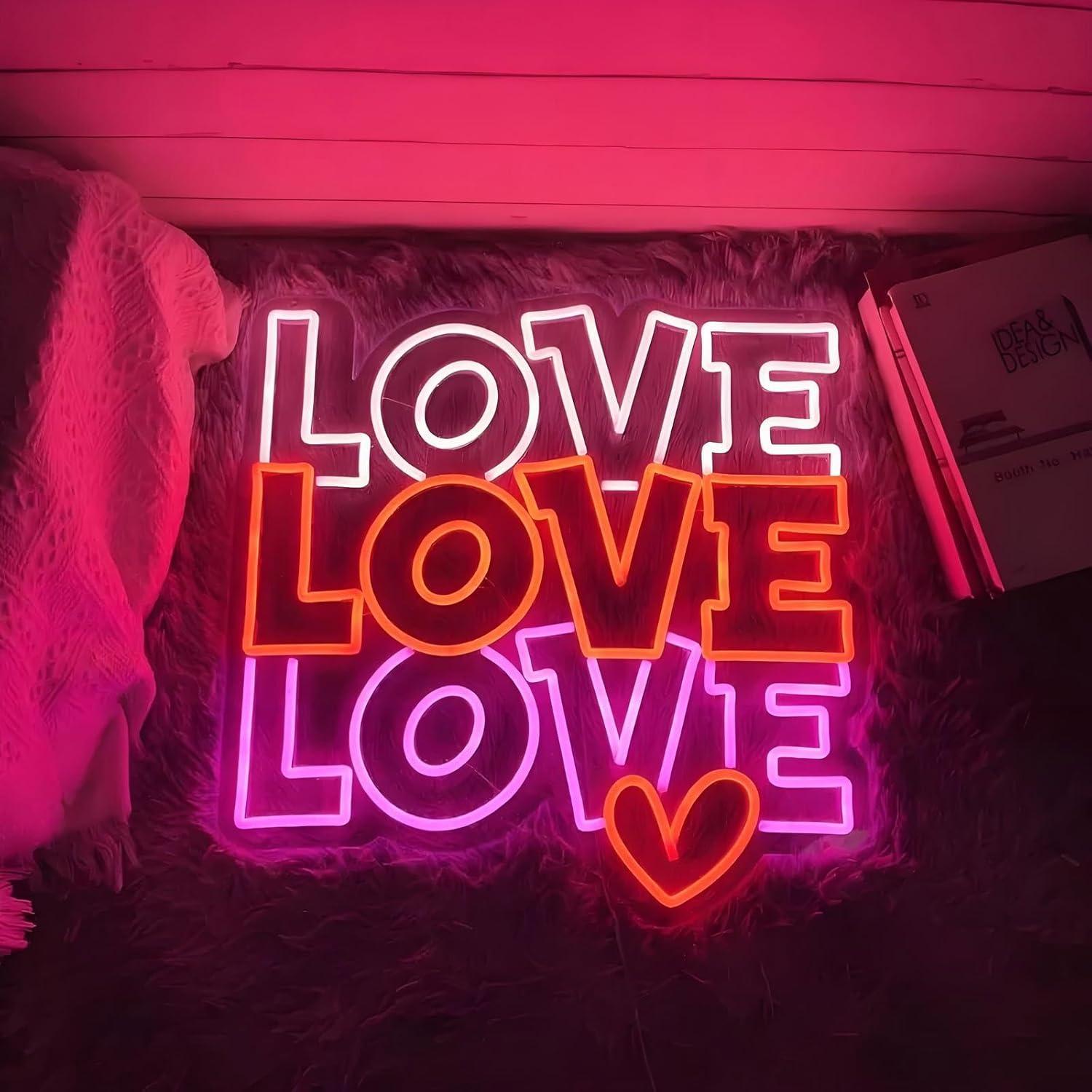 Liefdes Neon Sign USB Dimbare  - Neon Sign Party recensie en prijs