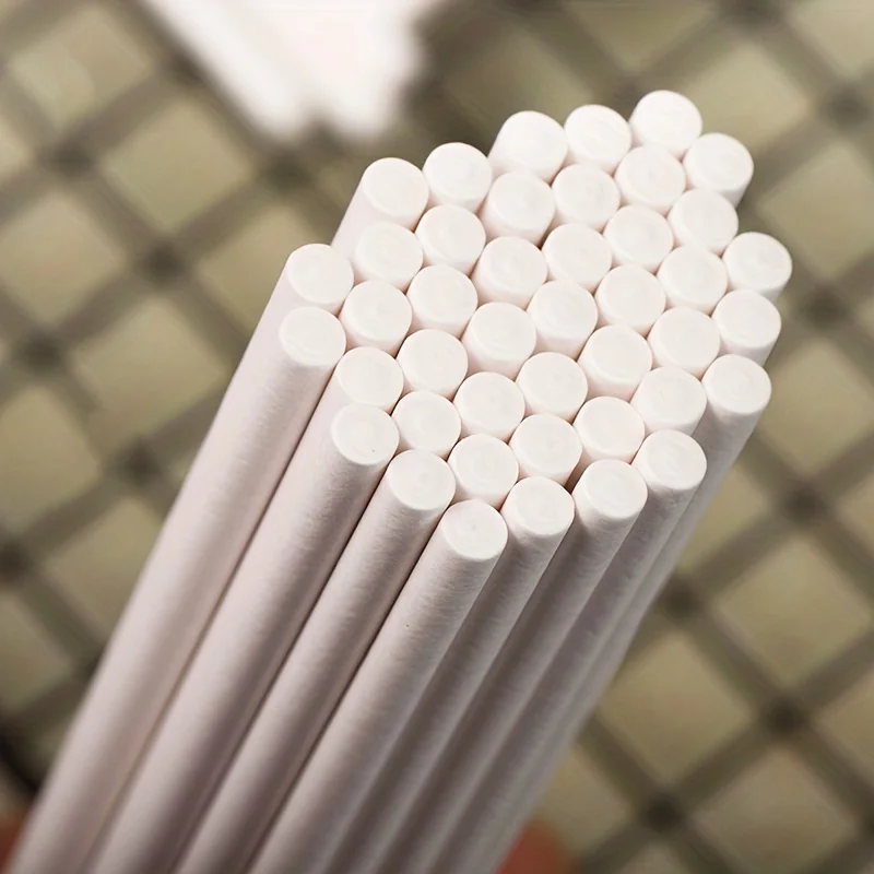 100 stuks, wegwerp witte kraft - Paper Straw Color recensie en prijs