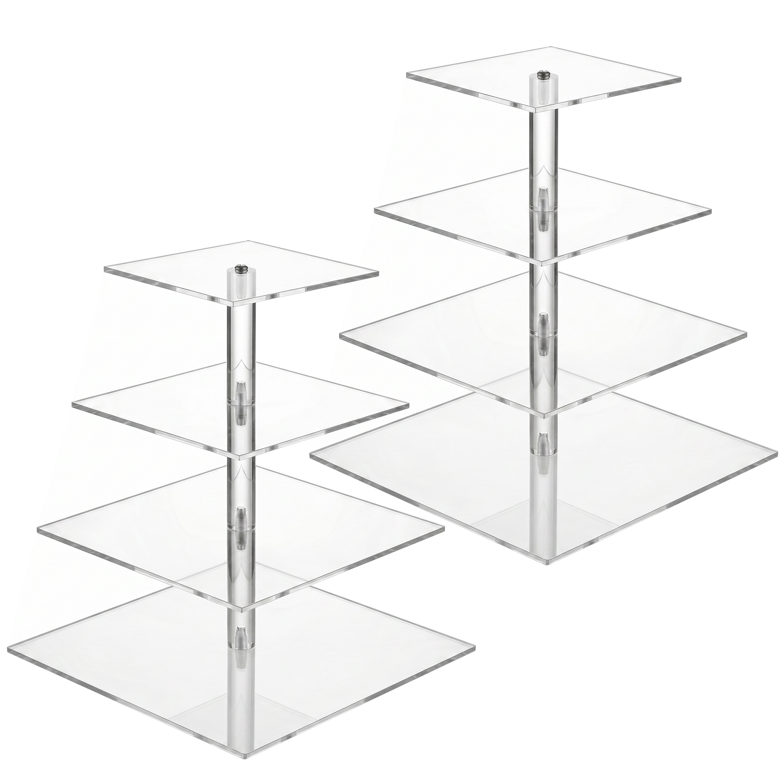 4-laags transparante cupcake s - Cupcake Stand Tier recensie en prijs