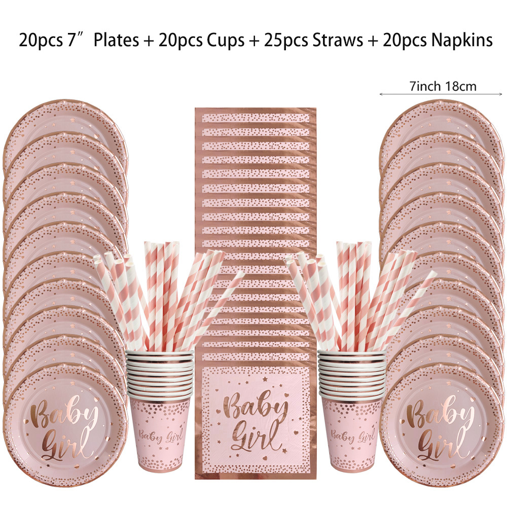 Rose Gold Party Wegwerpservies - Paper Straw Color recensie en prijs