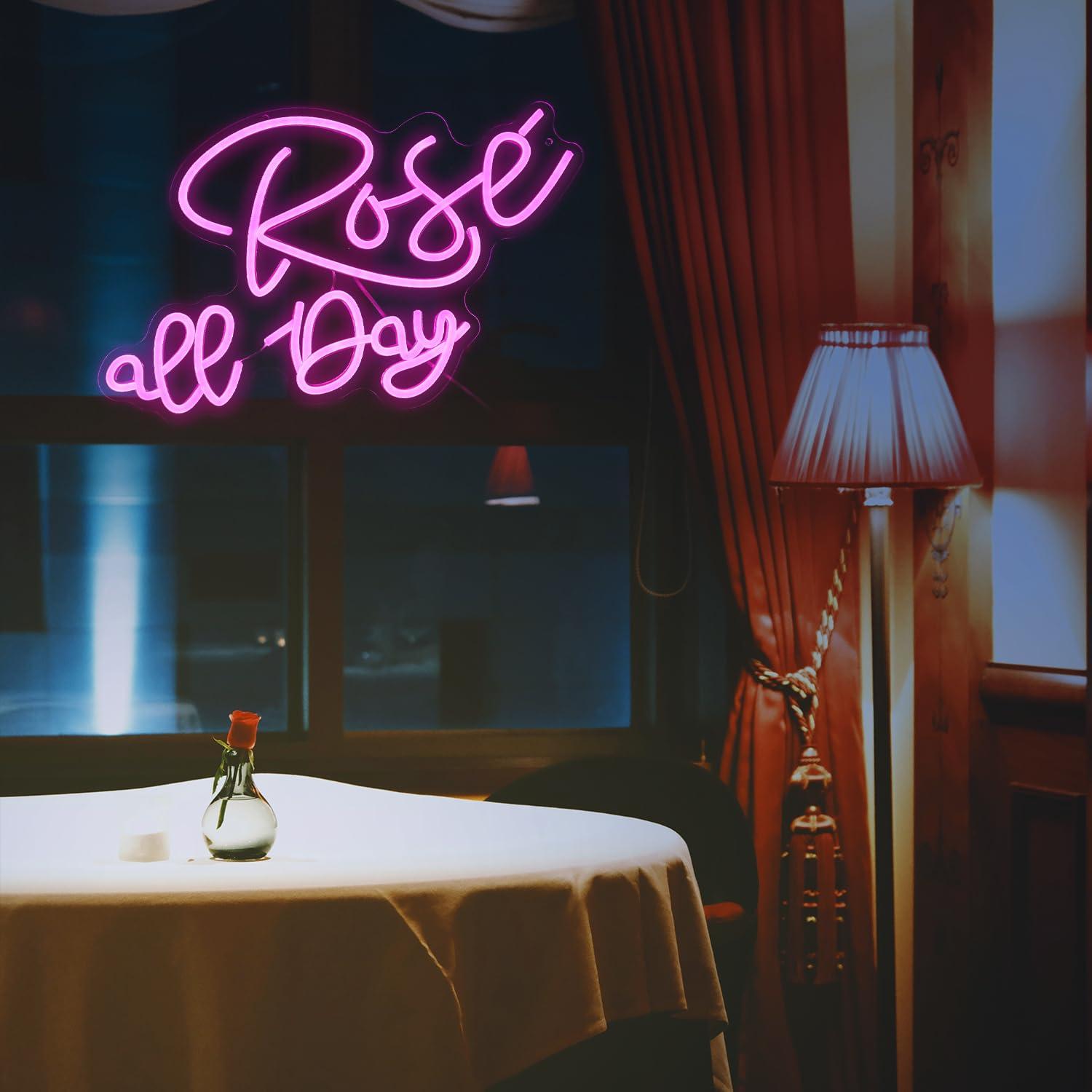 Rose All Day Neon Sign Dimbaar - Neon Sign Party recensie en prijs