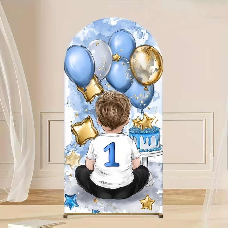 Een kleine jongen patroon boog - Dessert Table Backdrop recensie en prijs