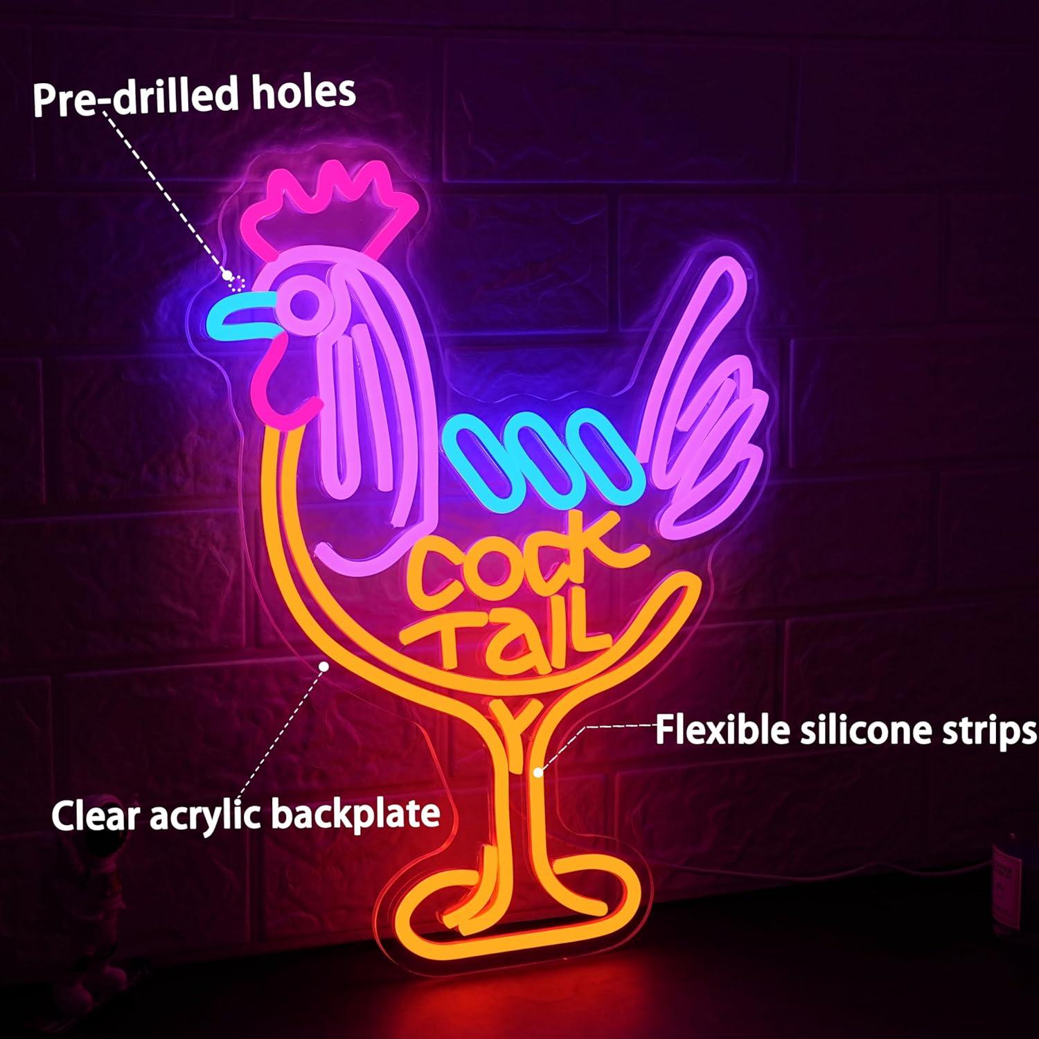 Cocktail Neon Sign USB Dimbare - Neon Sign Party recensie en prijs