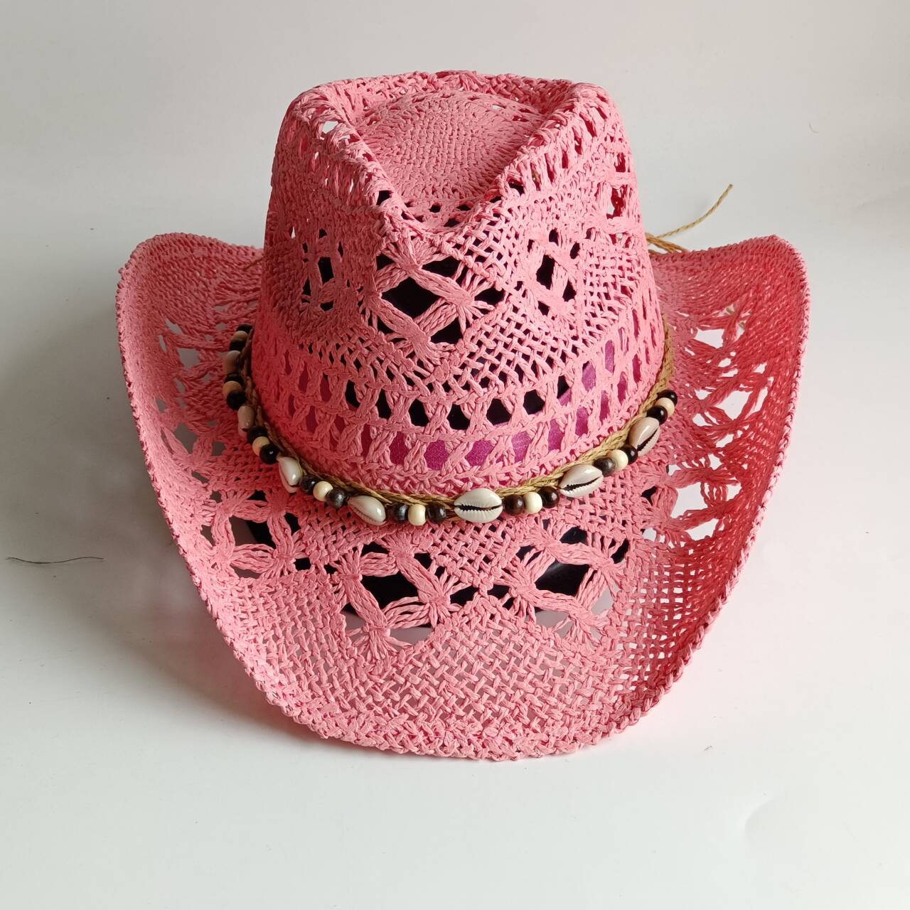 Roze cowboy strohoed holle han - Paper Straw Color recensie en prijs