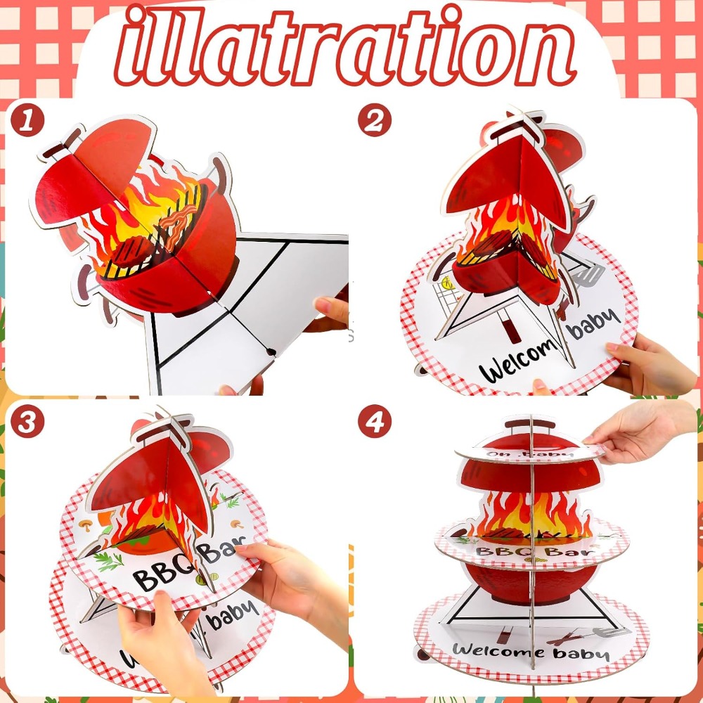 3-laags papieren taartplateau  - Cupcake Stand Tier recensie en prijs
